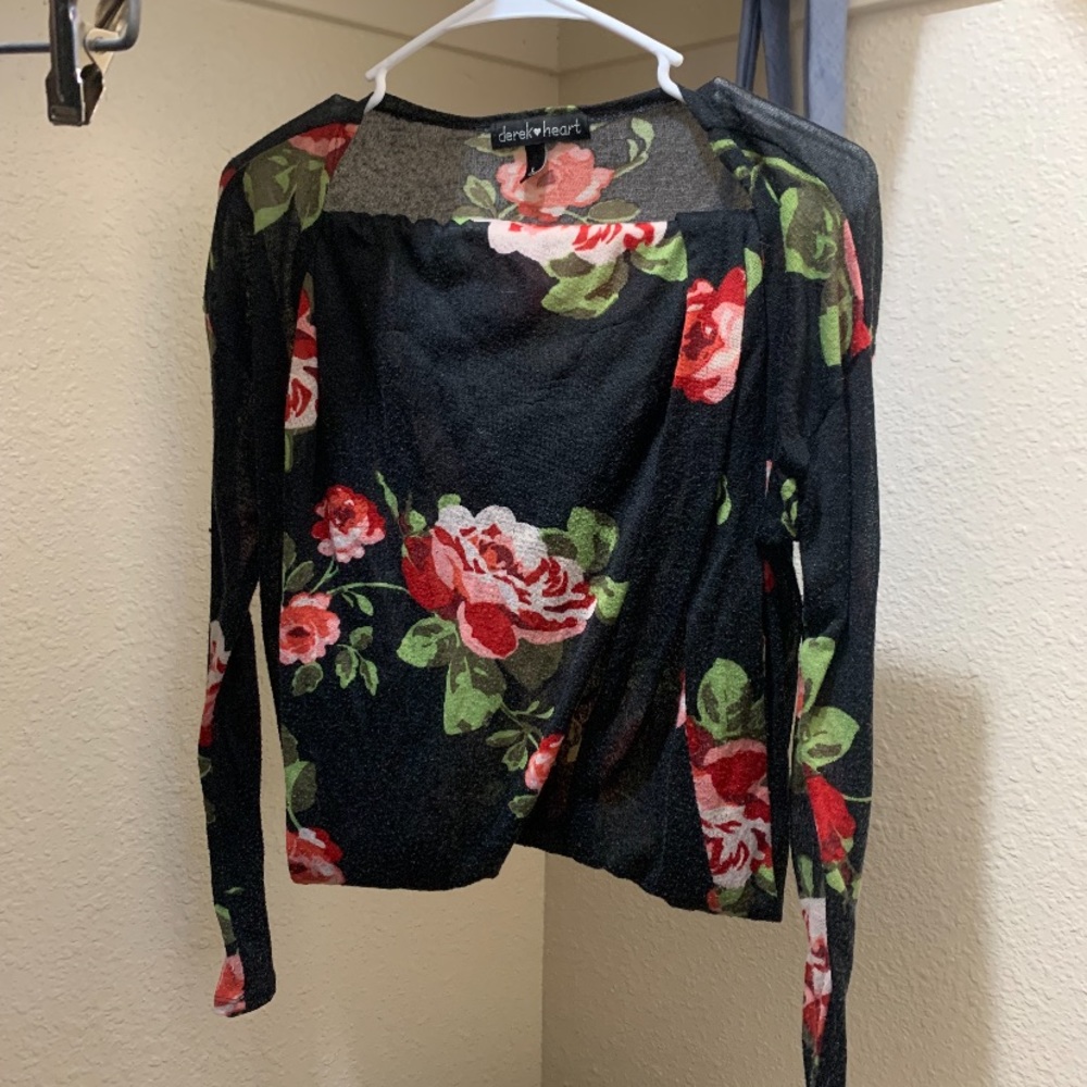 Floral printed sweater